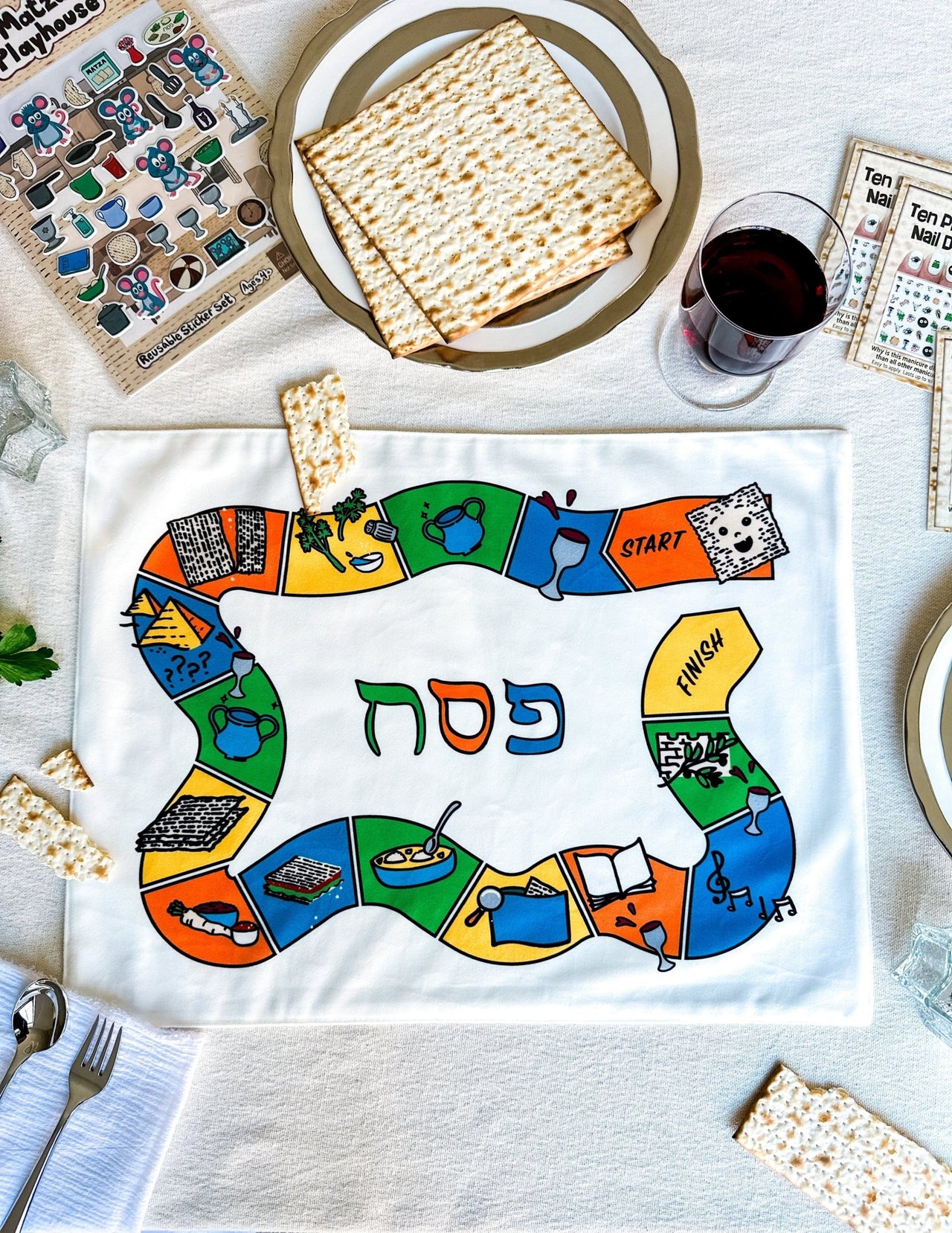 Midrash Manicures - Seder Game Placemat - ModernTribe