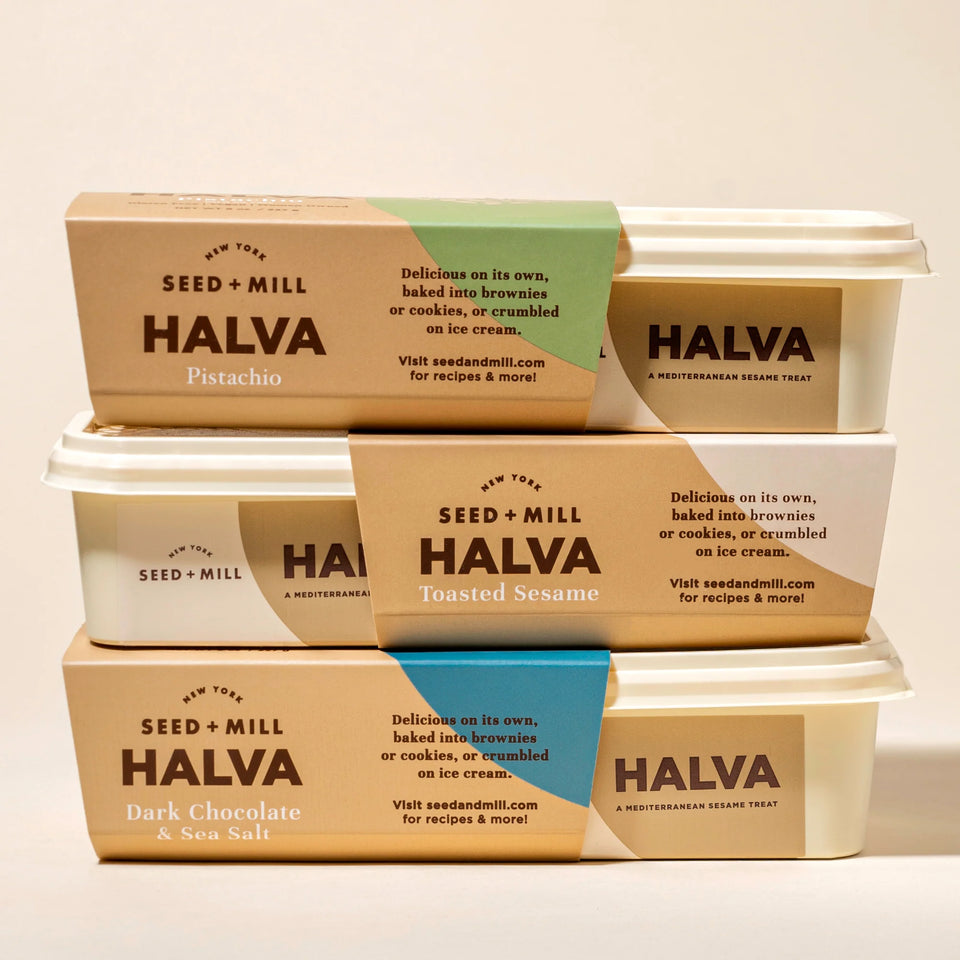 Seed + Mill - Seed + Mill Best Sellers Halva Trio - Pistachio, Sea Salt Dark Chocolate and Toasted Sesame - ModernTribe