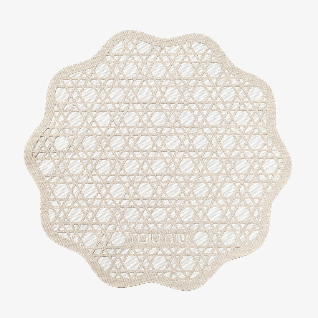 Apeloig Collection - Shana Tova Star of David Lace Challah Cover - ModernTribe