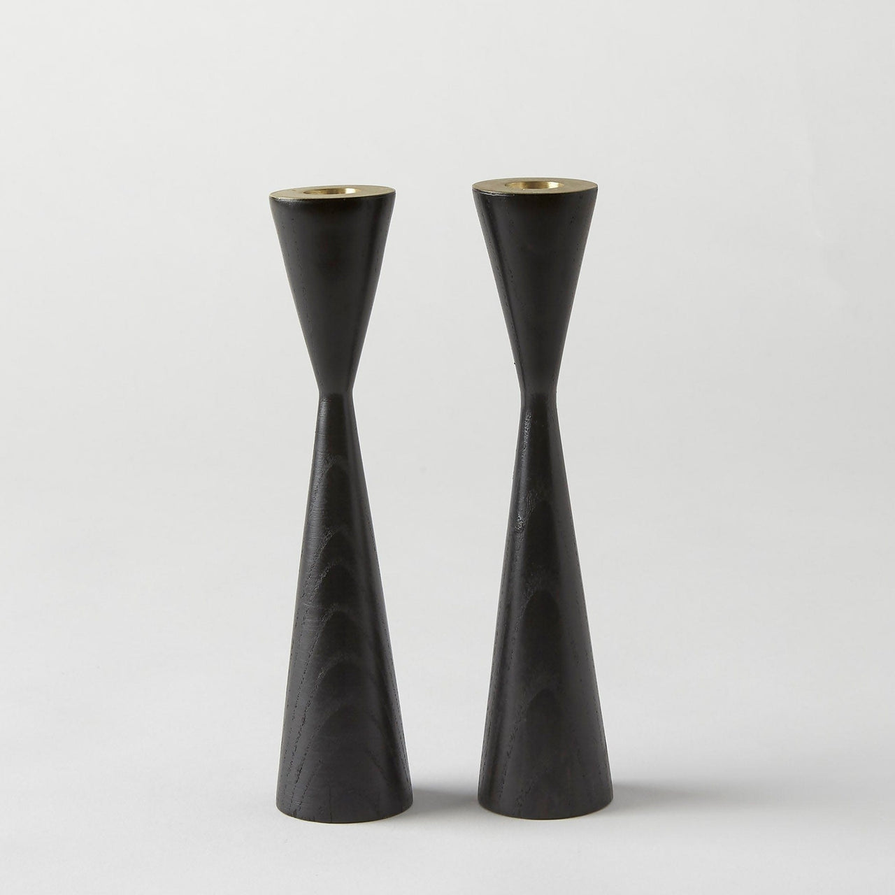 Oneg - Wood and Brass Candlesticks - Black - ModernTribe