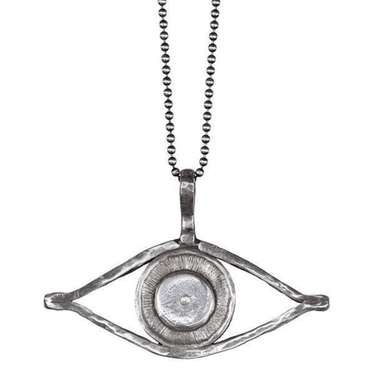 Evil Eye Necklace by Marla Studio - Sterling Silver or Bronze