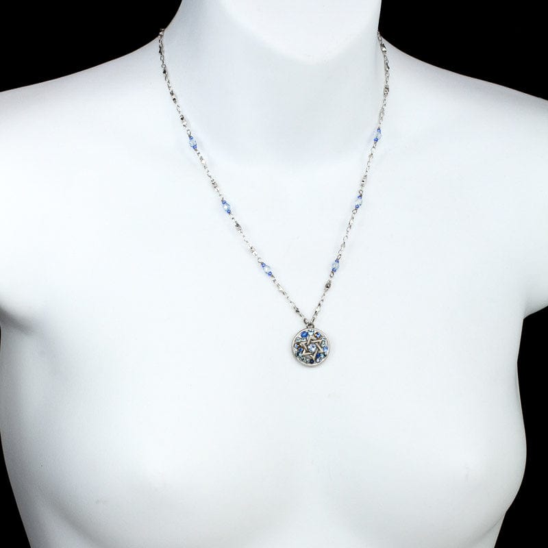 Michal Golan - Sterling Silver and Blue Star of David Necklace by Michal Golan - ModernTribe