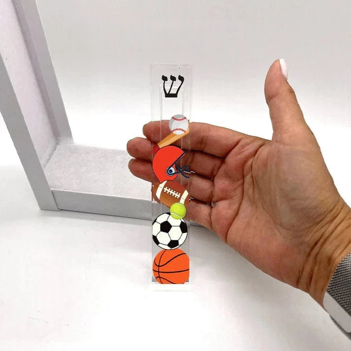 Florida-Funshine Mezuzahs Personalized Acrylic Sports Mezuzah
