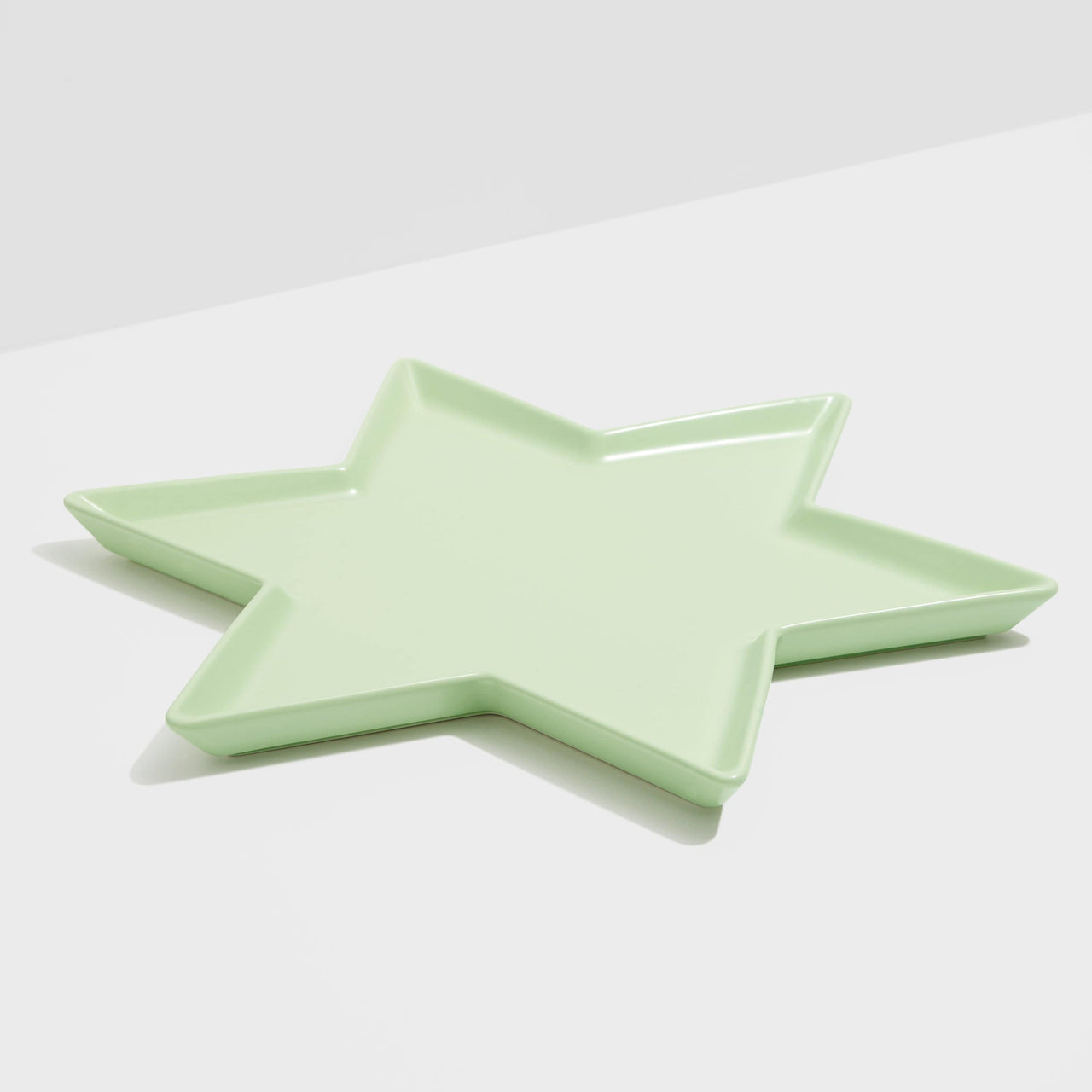 Fazeek - Ceramic Star of David Platter - Mint - ModernTribe