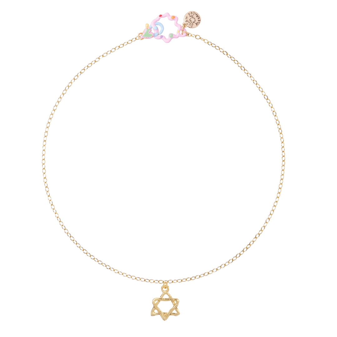 Susan Alexandra - Star of David Prayer Necklace by Susan Alexandra - Bronze - ModernTribe