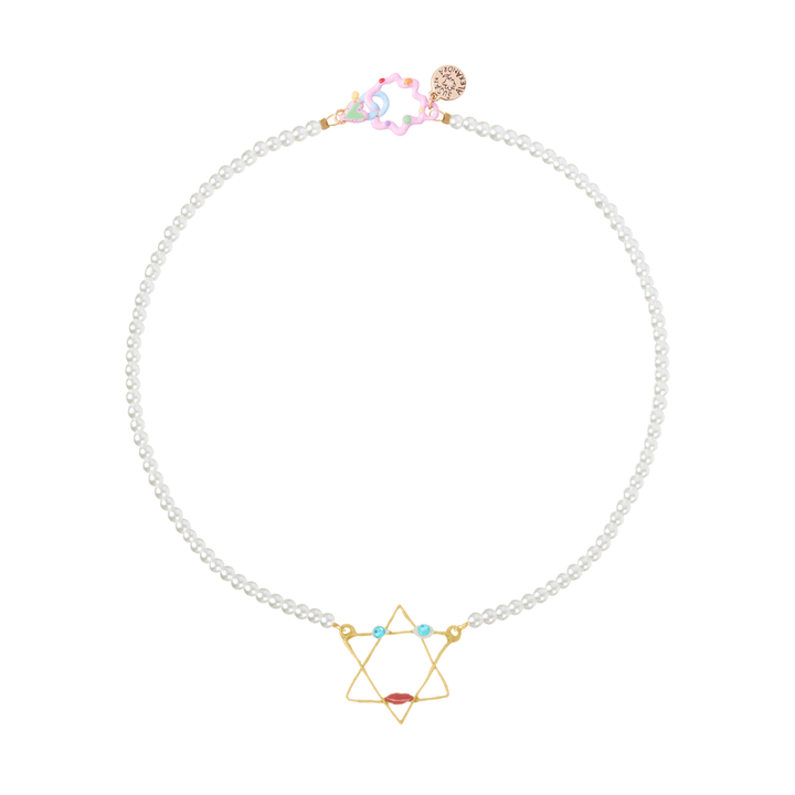 Susan Alexandra Necklaces Pearly/18" Star of Susan Necklace by Susan Alexandra - Pearl