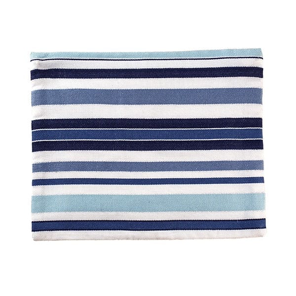 Yair Emanuel - Blue Woven Striped Tallit by Yair Emanuel - ModernTribe