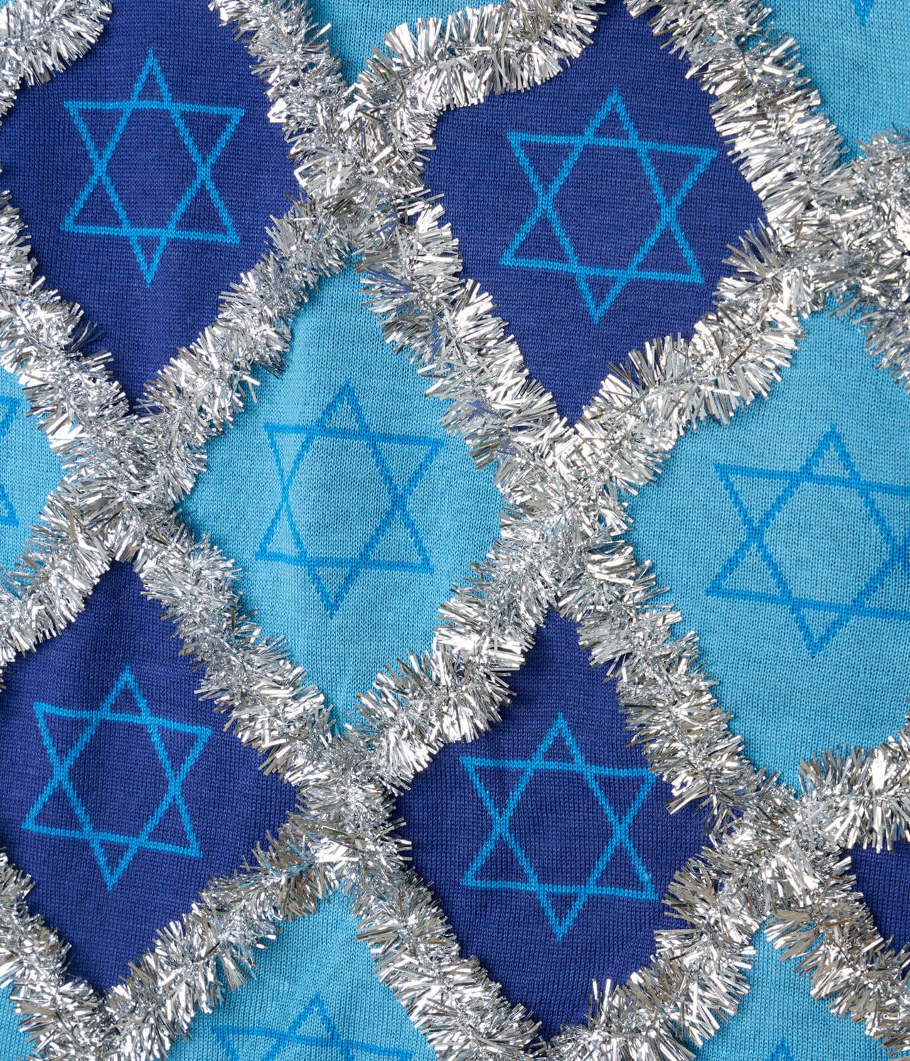 Tipsy Elves - Men's Hanukkah Tinsel Sweater by Tipsy Elves (Sizes Small - 5XL) - ModernTribe