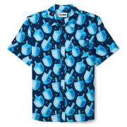 Tipsy Elves - Men's Dreidel Print Button Down by Tipsy Elves (Sizes Small - 5XL) - ModernTribe