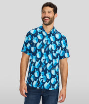 Tipsy Elves - Men's Dreidel Print Button Down by Tipsy Elves (Sizes Small - 5XL) - ModernTribe