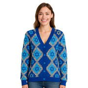 Tipsy Elves Sweaters Women's Hanukkah Tinsel Cardigan Sweater by Tipsy Elves (Sizes Small - 5XL)