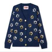 Tipsy Elves - Women's Shimmering Star of David Cardigan Sweater by Tipsy Elves (Sizes Small - 5XL) - ModernTribe