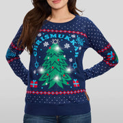 Tipsy Elves - Women's Light Up Chrismukkah Sweater by Tipsy Elves (Sizes XS - 5XL) - ModernTribe