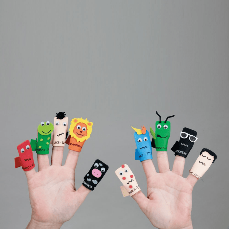 Ten Finger Puppet Ten Plagues Foam Finger Puppet Kit | ModernTribe
