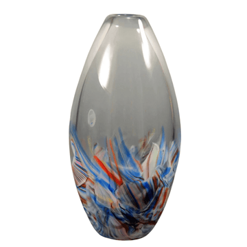 Rosetree Glass Studio Smash Glasses Glass Tapered Bud Smash Glass Vase by Rosetree Glass Studio