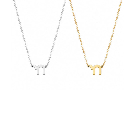 Tessa Mini Chai Charm Necklace - (Sterling Silver or Gold-Plated)