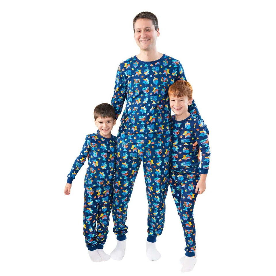 Midrash Manicures - Tie Dye Hanukkah Pajamas - (Sizes Small - XXL) - ModernTribe