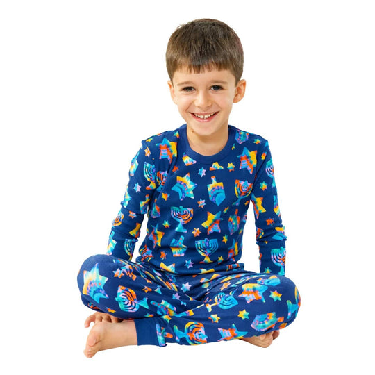Tie Dye Hanukkah Pajamas - (Kids Unisex Sizes 2T - 14)