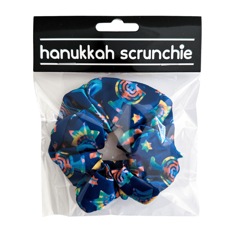 Midrash Manicures - Tie Dye Hanukkah Scrunchie - ModernTribe