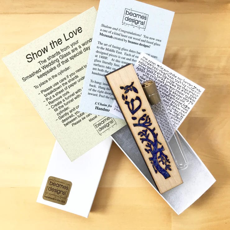 Beames Designs - Tree of Life Wedding Mezuzah - Rainbow - ModernTribe