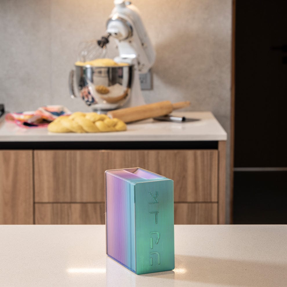 Apeloig Collection Tzedakah Boxes Iridescent Tzedakah Box