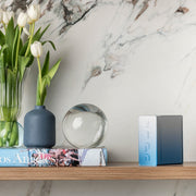 Apeloig Collection Tzedakah Boxes Blue Ombre Tzedakah Box