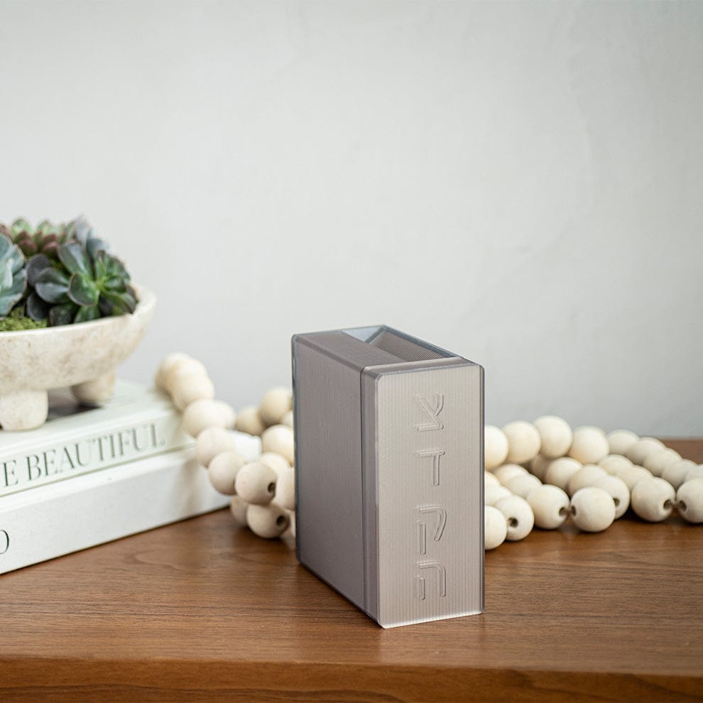 Apeloig Collection Tzedakah Boxes Smoke Tzedakah Box