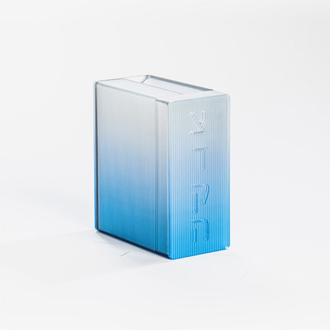 Apeloig Collection Tzedakah Boxes Blue Ombre Tzedakah Box
