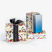 Apeloig Collection Tzedakah Boxes Blue Ombre Tzedakah Box