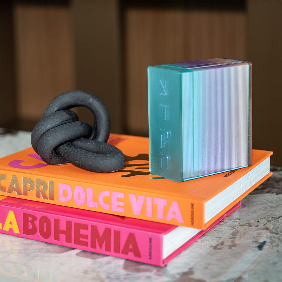 Apeloig Collection Tzedakah Boxes Iridescent Tzedakah Box