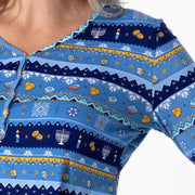 Bellabu Bear Pajamas Hanukkah Fair Isle Bamboo Women's Pajama Set by Bellabu Bear - (Sizes XXS - XXL)