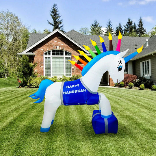 Unikkah the Hanukkah Unicorn Inflatable