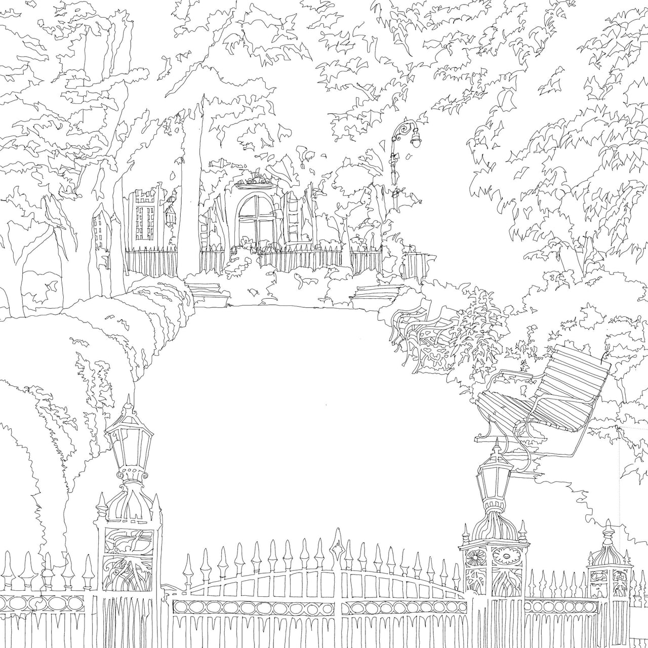 Mazel Mazel - The Gramercy Park Line Drawing Ketubah - ModernTribe
