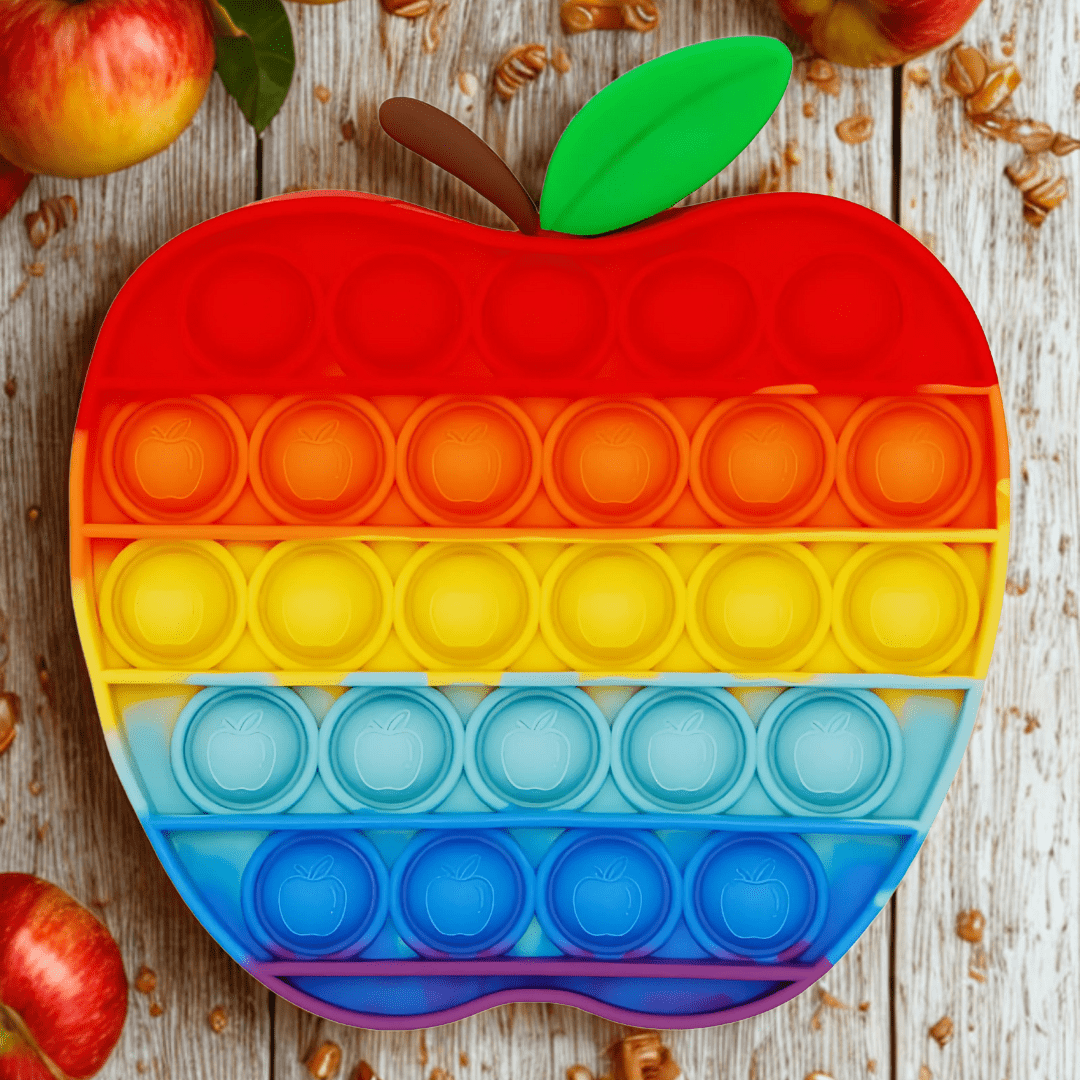 Cap Zone Toys Apple Rainbow Fidget Popper