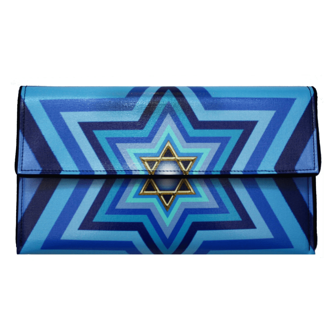 Kent Stetson Handbags Blue Super Star of David Clutch by Kent Stetson