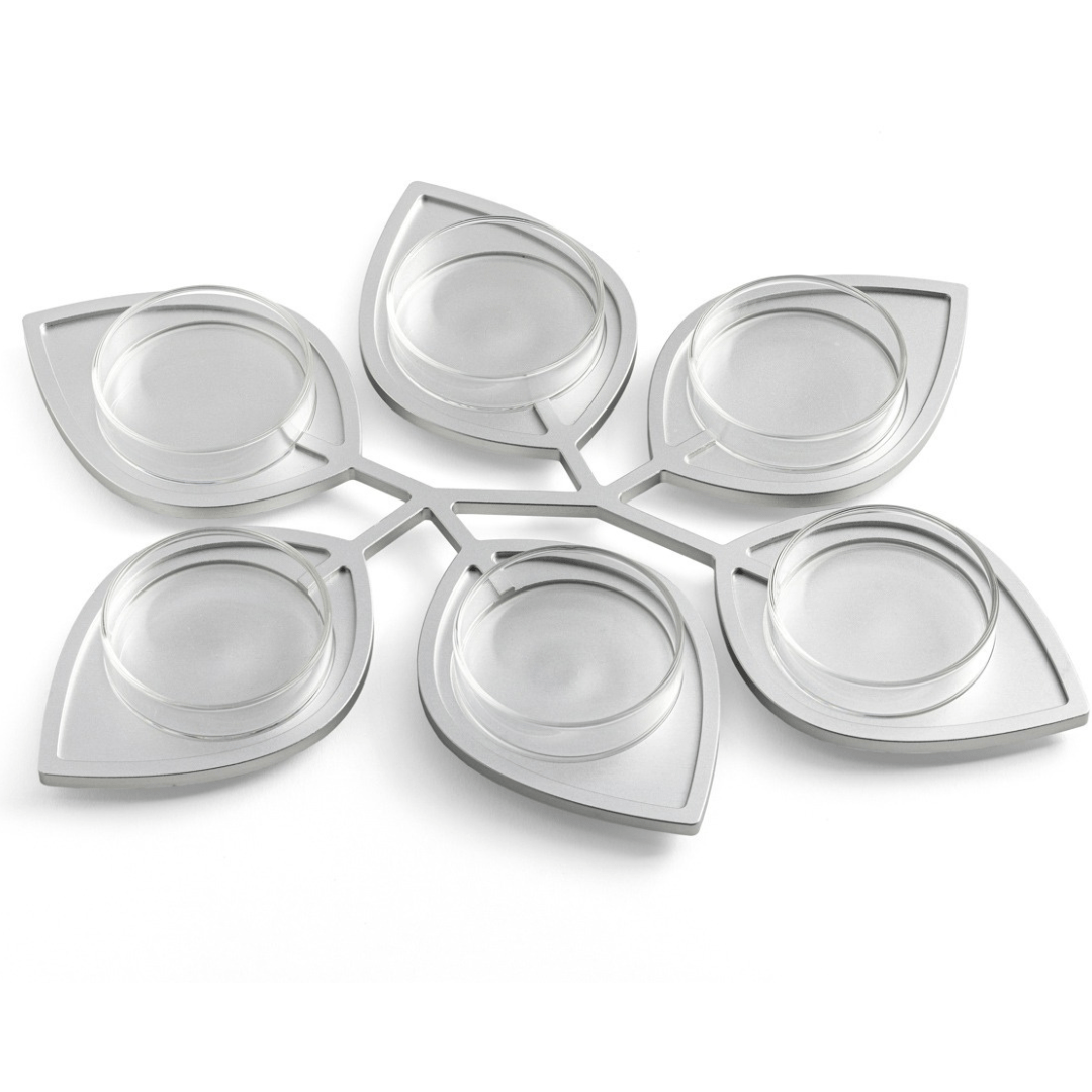 Israel Museum Seder Plates Arik Weiss Glass Seder Plate by Israel Museum