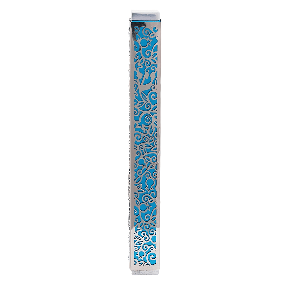 Yair Emanuel - Turquoise Pomegranate Mezuzah by Yair Emanuel - ModernTribe