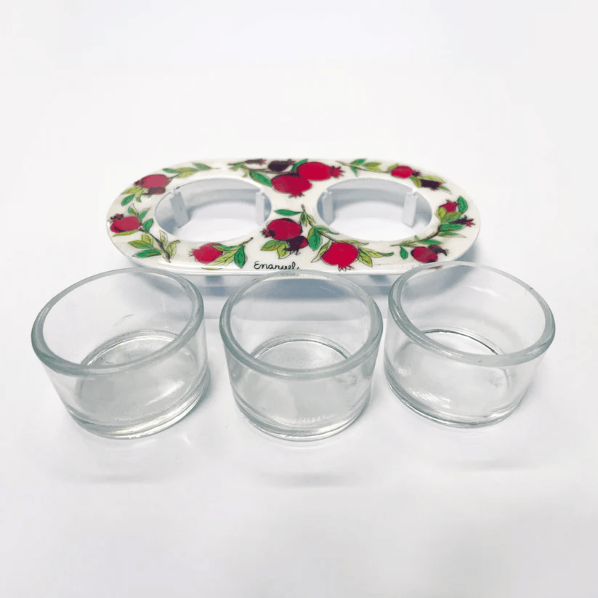 Yair Emanuel Candlesticks Pomegranate Tea Light Candle Holder by Yair Emanuel