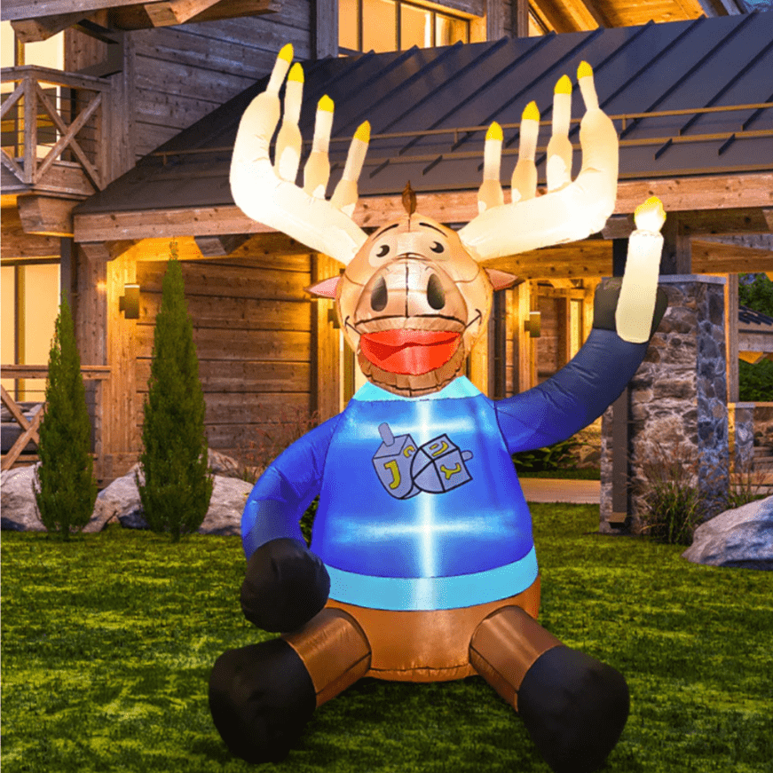 Hanukkah Superstore Decorations Inflatable Maccabee Moose