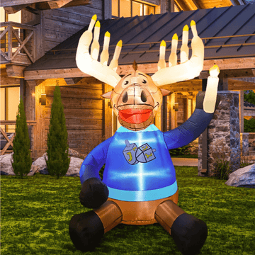 Hanukkah Superstore Decorations Inflatable Maccabee Moose