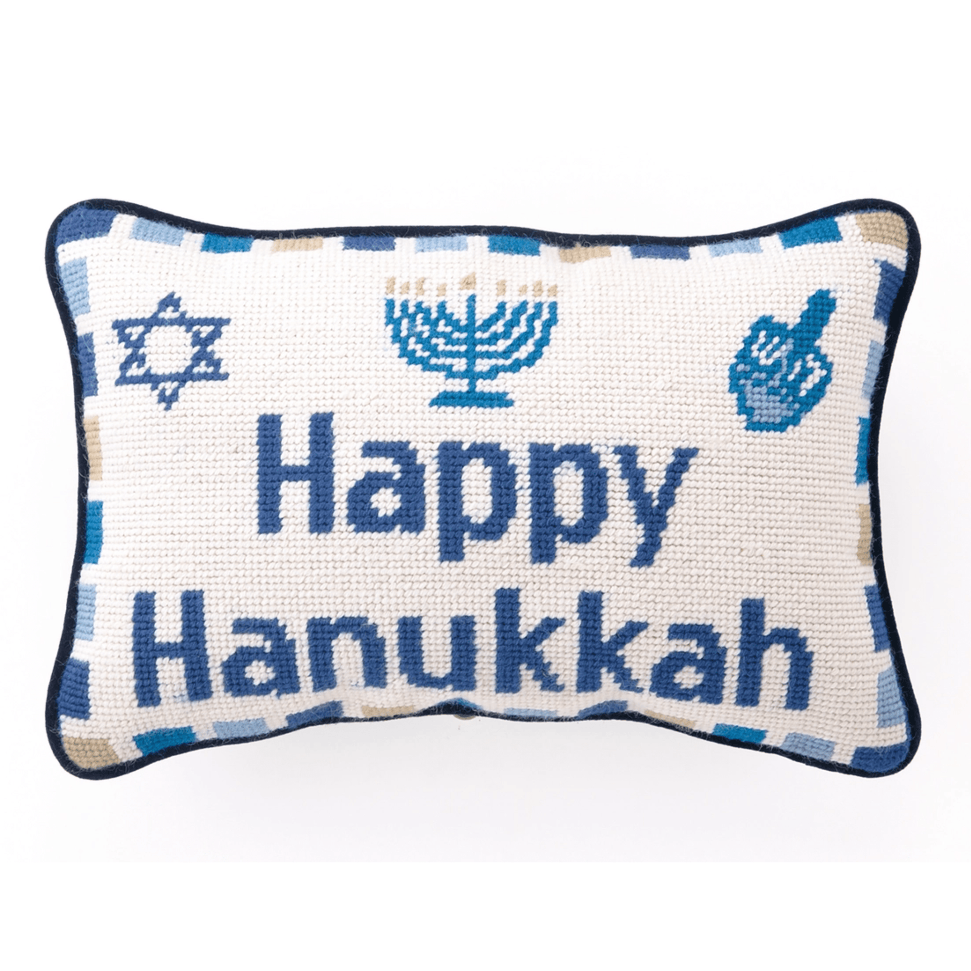 Peking Handicraft Pillows Happy Hanukkah Hook Pillow