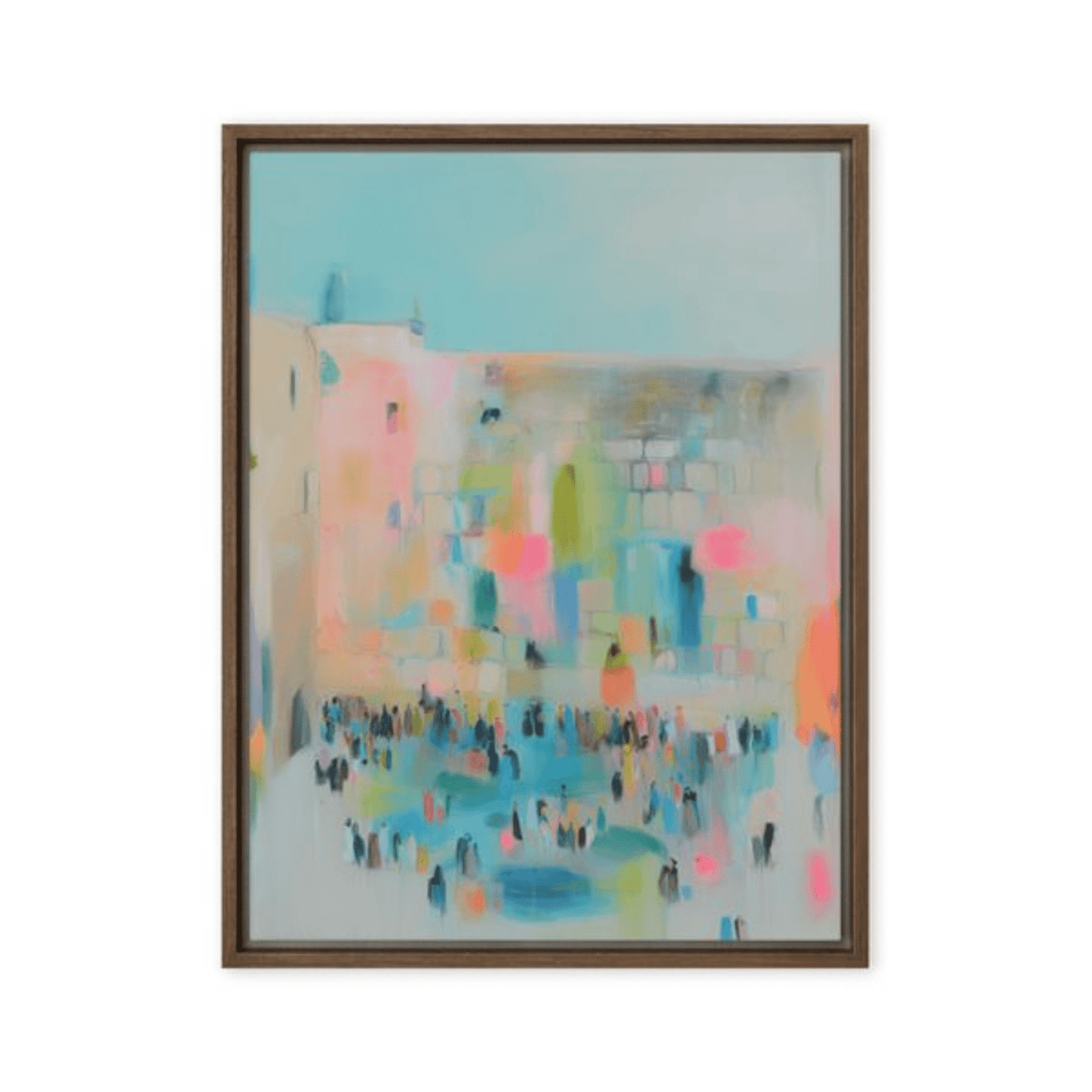 Beraishis - Kotel Kaleidoscope Framed Canvas by Beraishis - ModernTribe