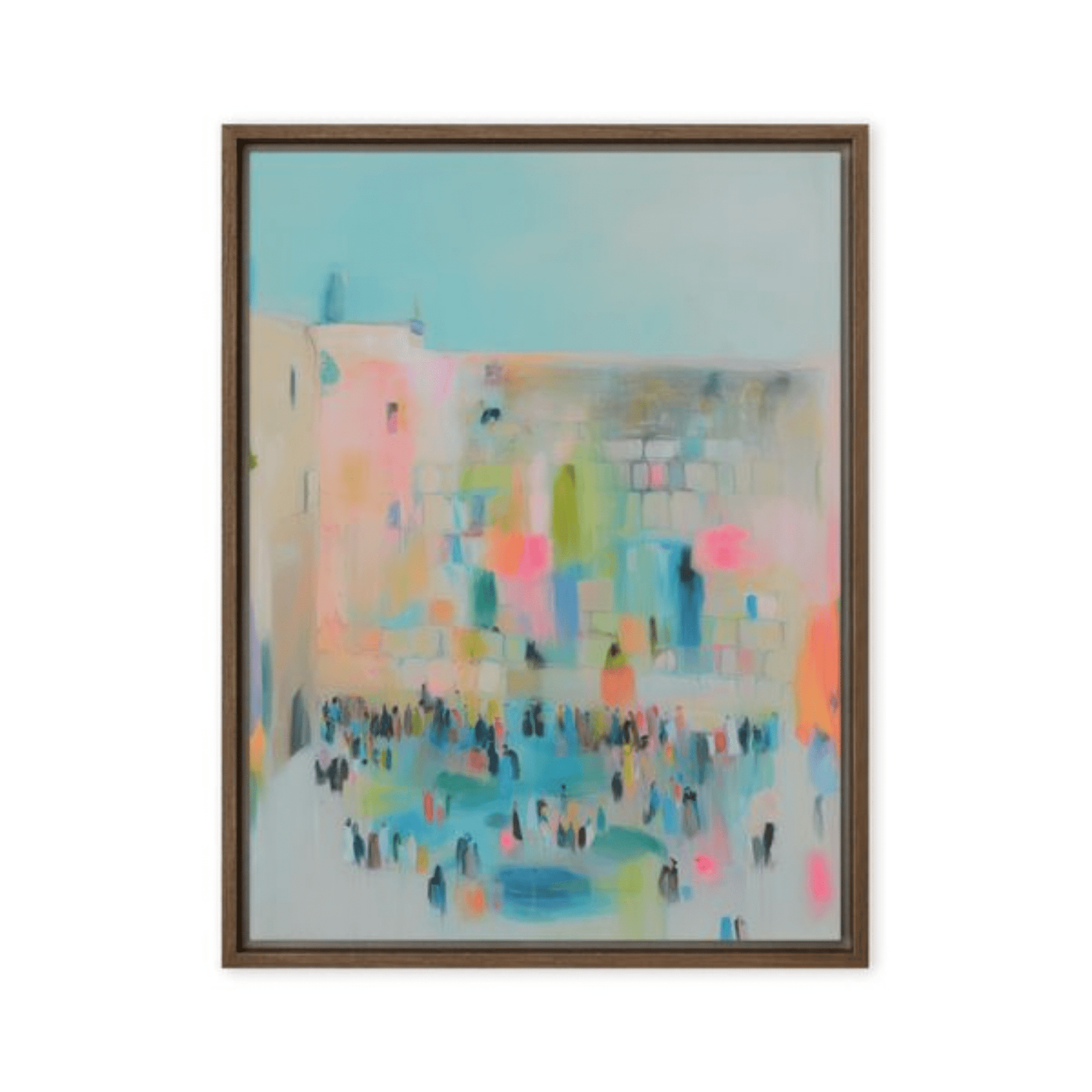 Beraishis Prints Brown / 18x24 Framed Kotel Kaleidoscope by Beraishis