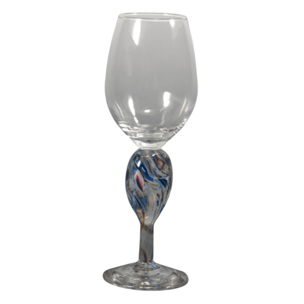 Smash Glass Flat Kiddush Cup by Rosetree Glass Studio