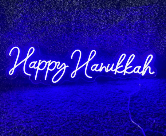 Happy Hanukkah LED Neon Sign
