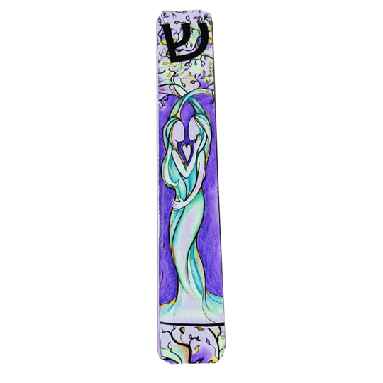 Lesbian Love Tree Mezuzah by Anna Abramzon