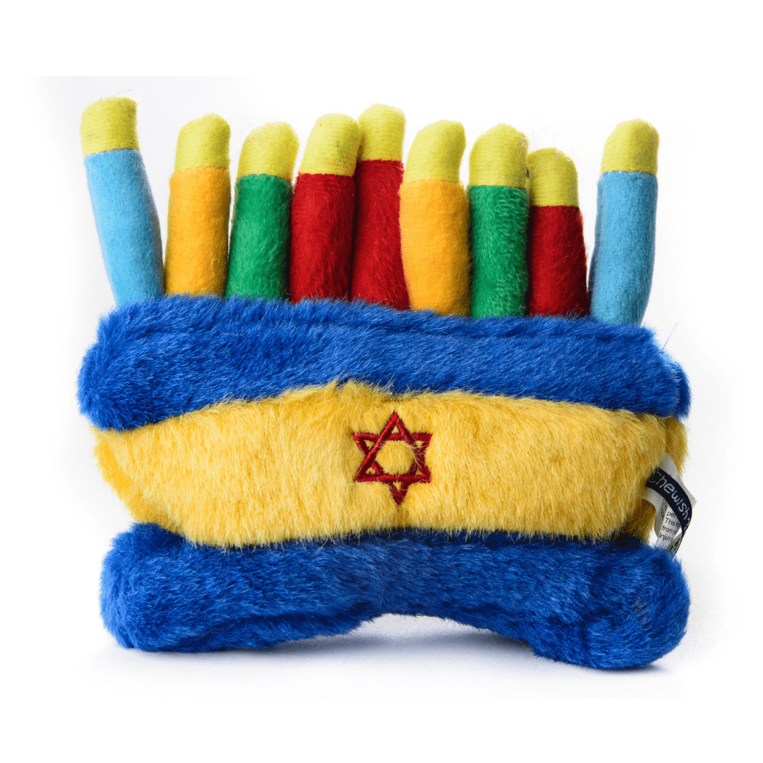 Copa Judaica - Rainbow Menorah Dog Play Toy - ModernTribe