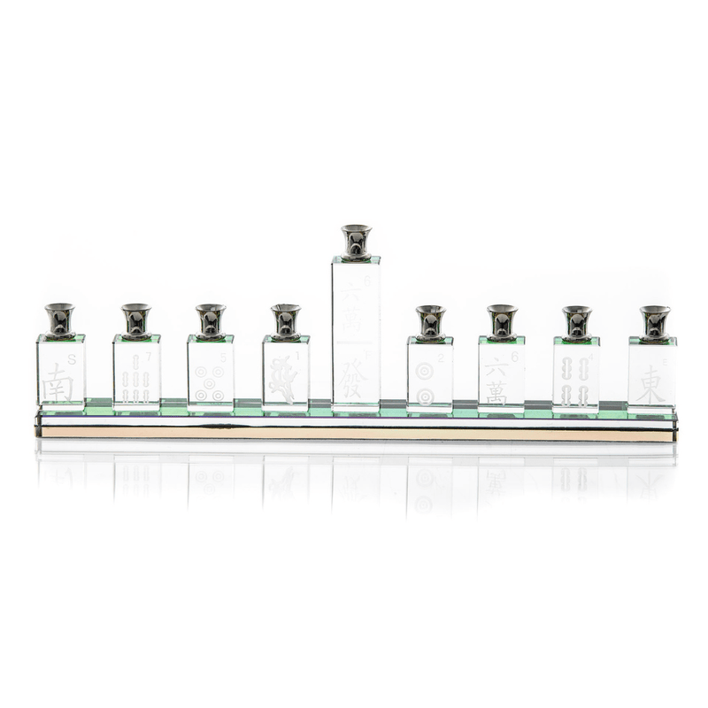 Copa Judaica - Mah Jongg Crystal Menorah - ModernTribe