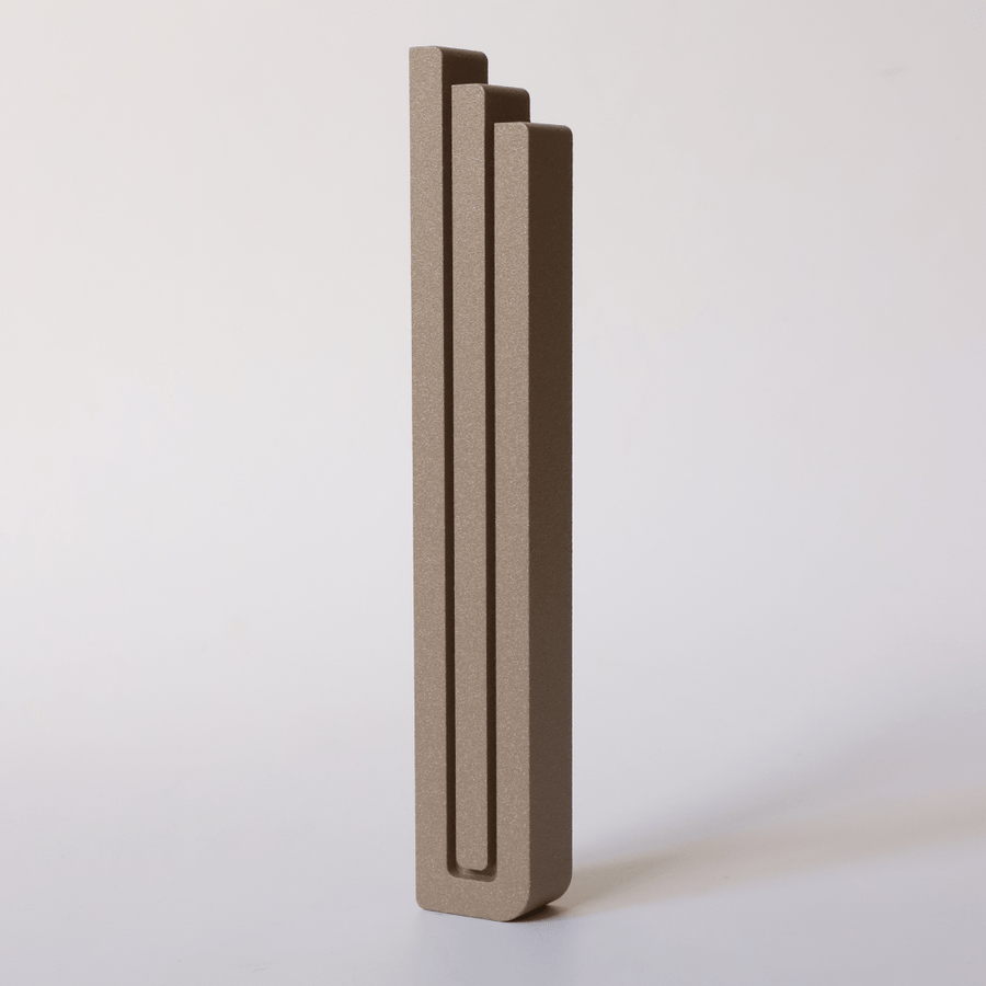 Modern David Mezuzah - Cappuccino