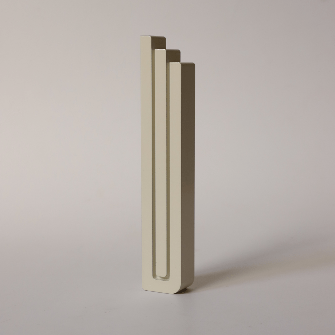 Yael Unique Design - Modern David Mezuzah - Cream - ModernTribe